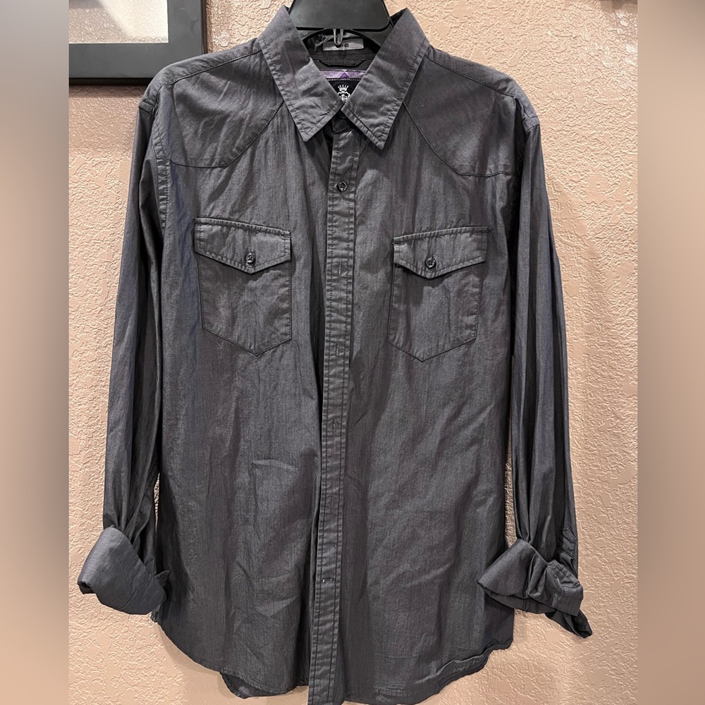 Express long sleeved button down shirt